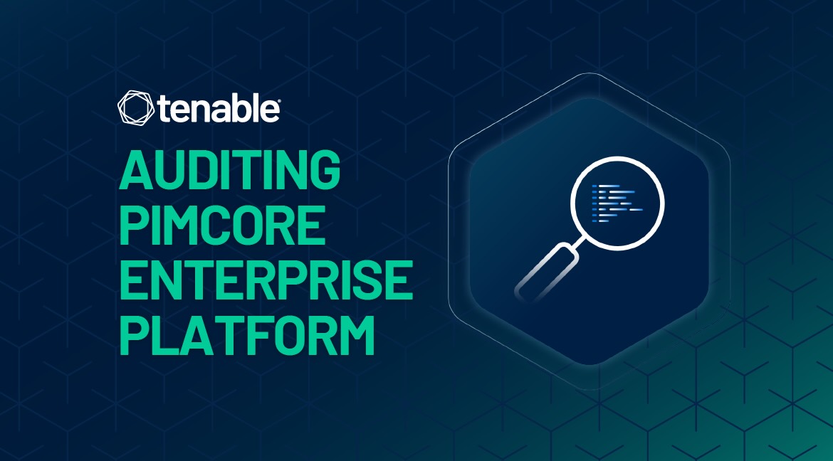 An image promoting the research paper with the words Auditing Pimcore Enterprise Platform
