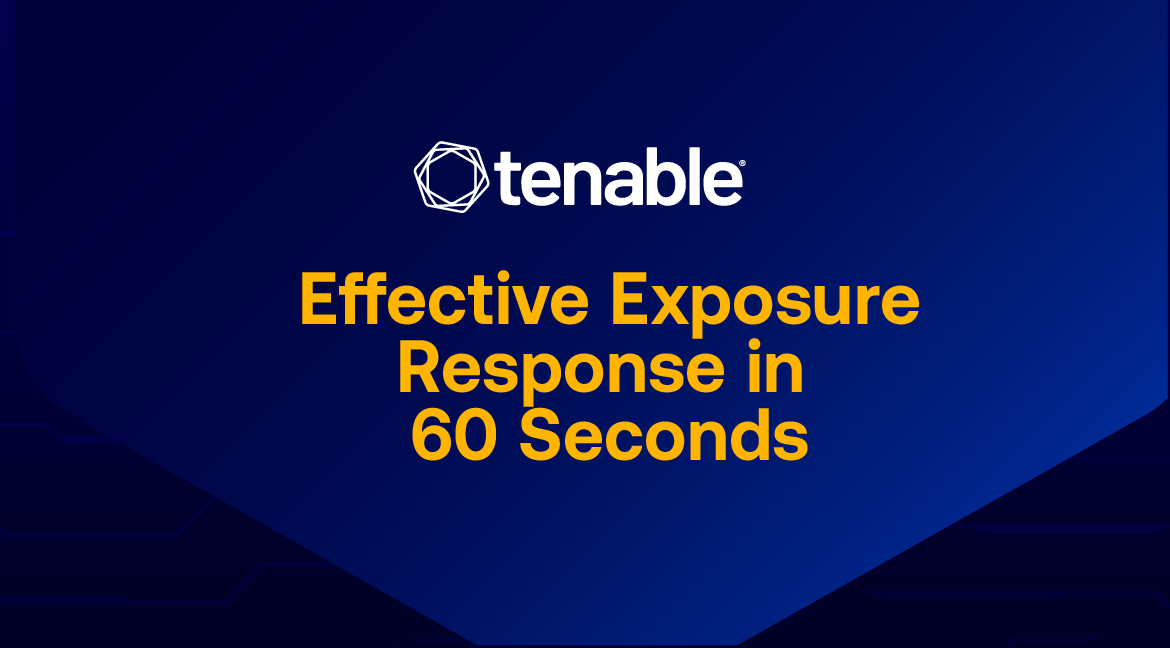 Banner image with text stating Effective Exposure Response in 60 Seconds