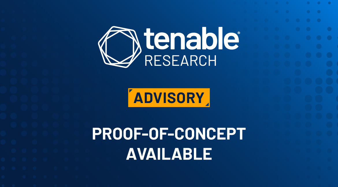 Tenable Research Blog Header Proof of Concept Available
