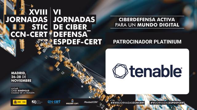 Join Tenable Team at CCN CERT conference  in Madrid 