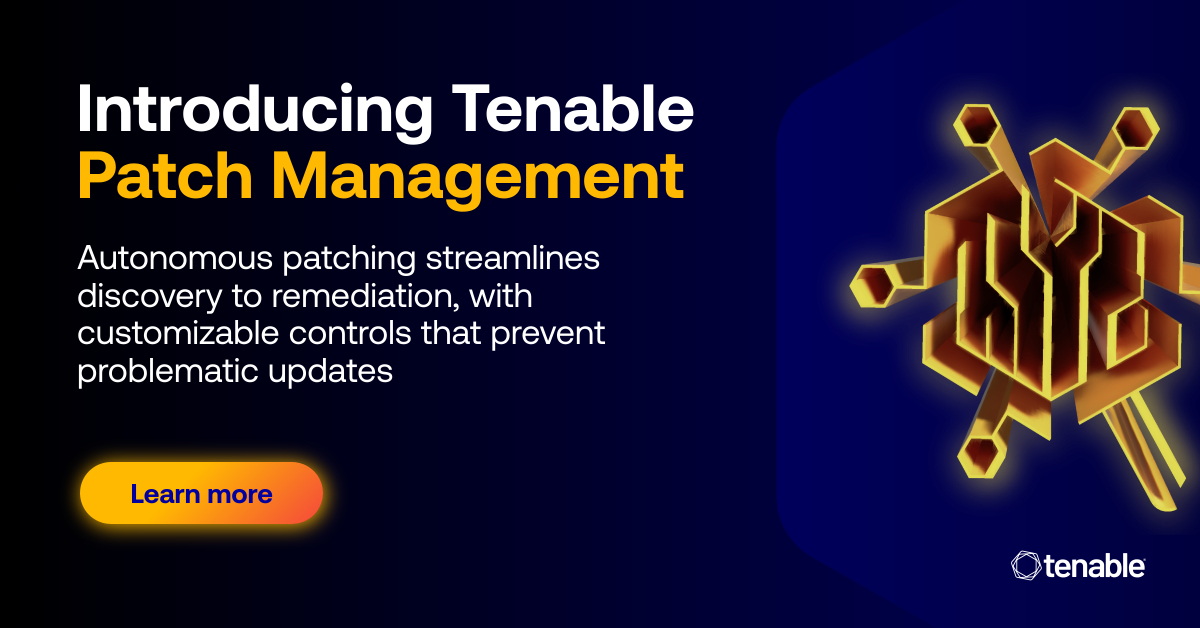 Tenable Adds Patch Management to Rapidly Close Security Exposures