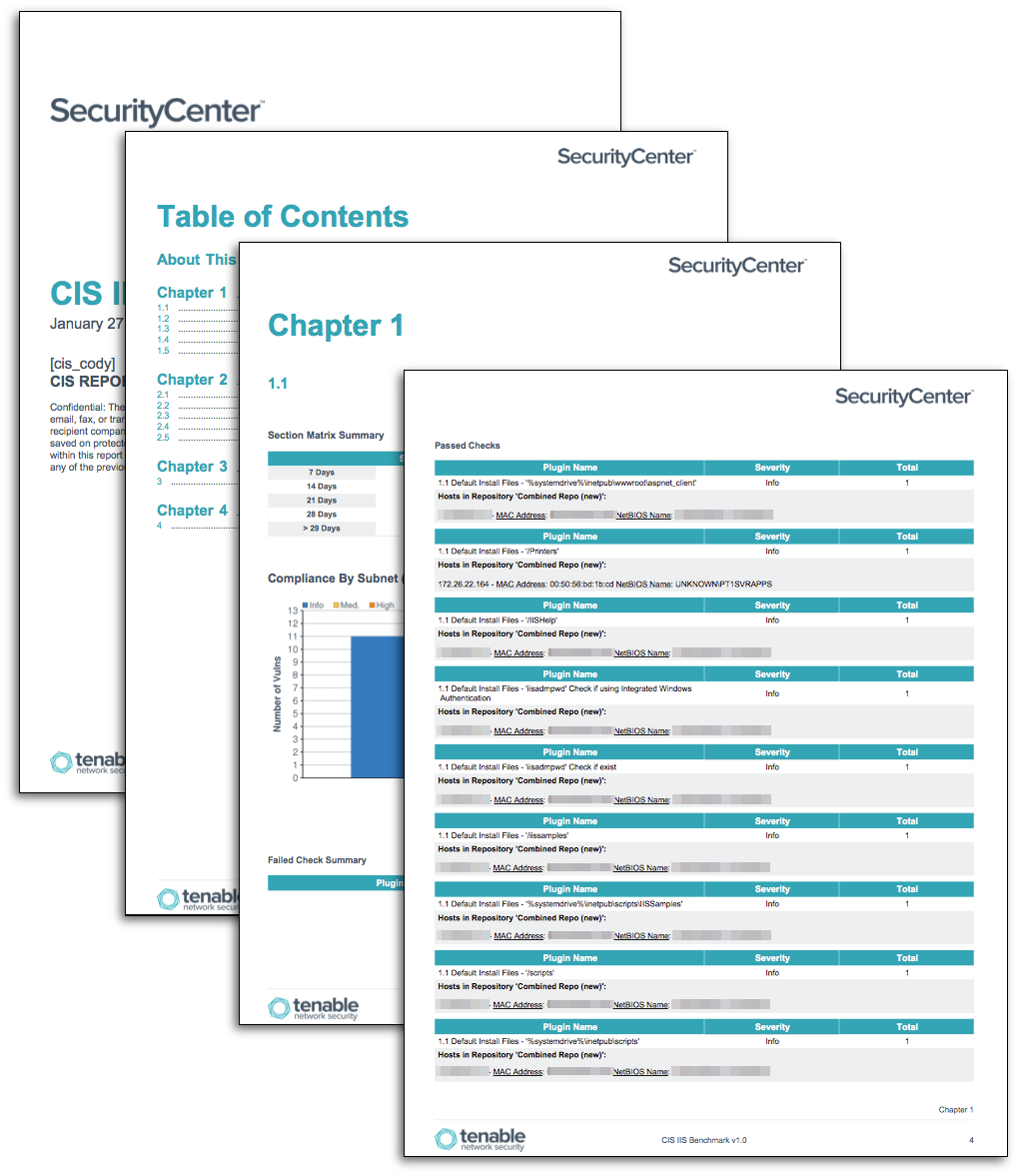 Information Server CIS Benchmarks SC Report Template Tenable®