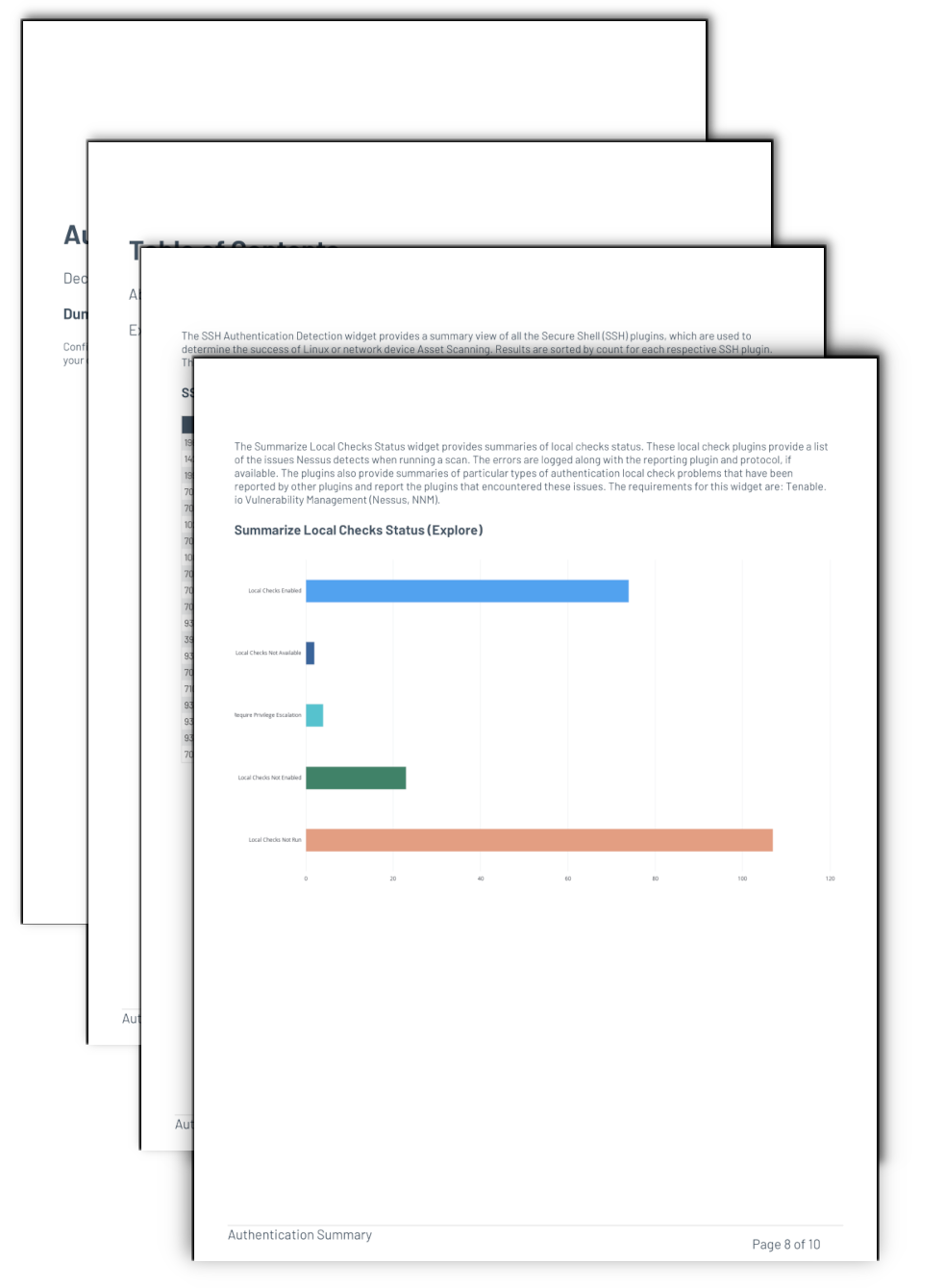 Authentication Summary Report