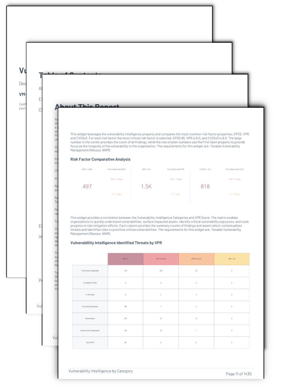 Vulnerability Intelligence sample report