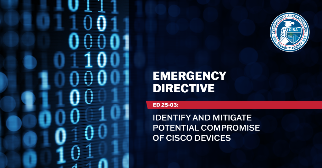 Illustration of CISA Emergency Directive ED 25-03