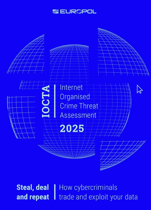 Title page of Europol report “Internet Organised Crime Threat Assessment 2025”