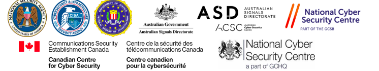 Logos of several international government agencies