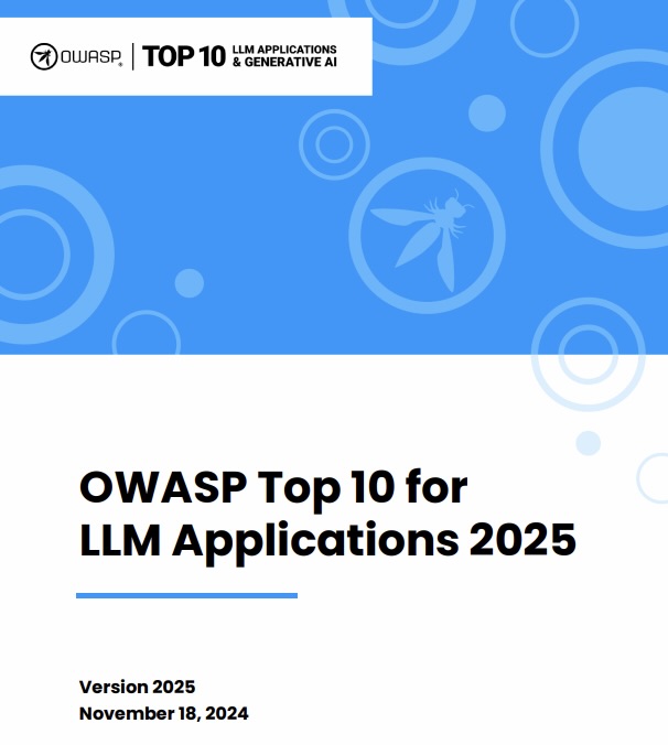 Cover page of OWASP "Top Risks for LLMs" report