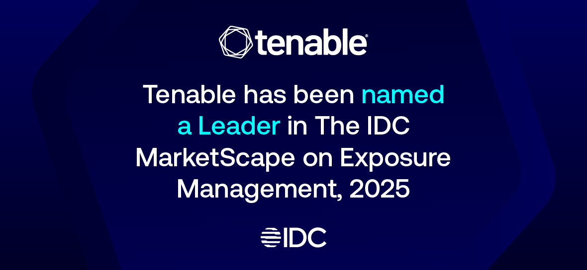 Tenable named a leader in the IDC MarketScape on Exposure Management 2025.