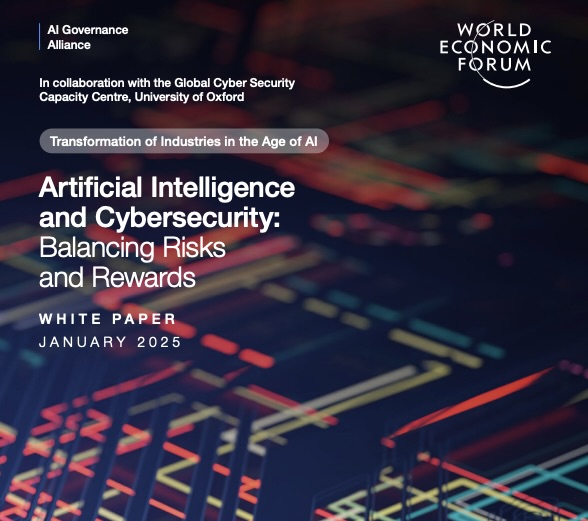 cover page of World Economic Forum report on AI security