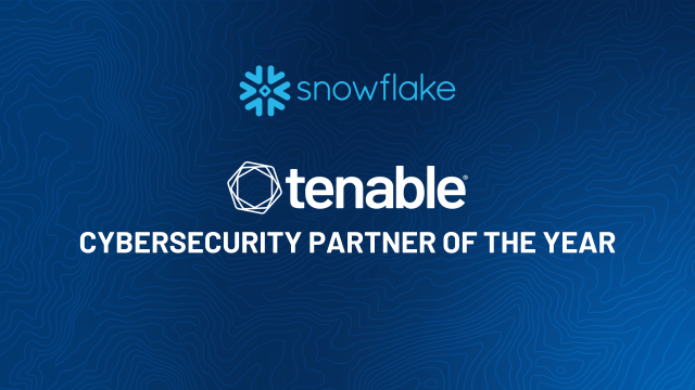 Tenable Named Snowflake’s Cybersecurity Partner of the Year