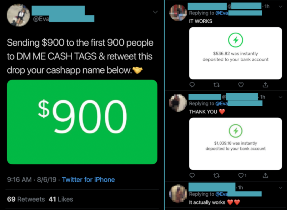 They post giveaway and ask you if you have Cash App. Why? - MCLM