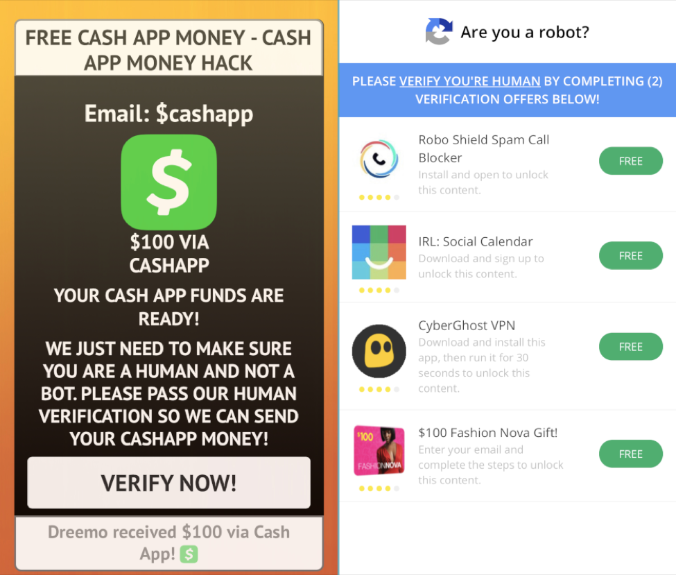 Cash App Scams Giveaway Offers Ensnare Instagram Users While Youtube Videos Promise Easy Money Blog Tenable