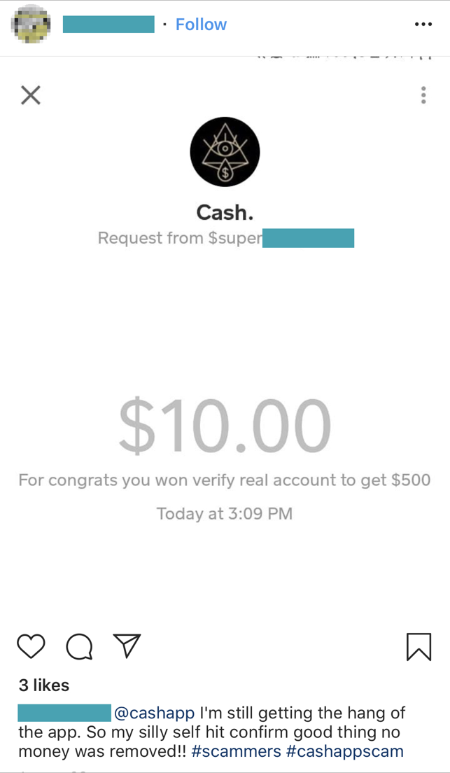 Beware of Cash App Scams Via Instagram Giveaways