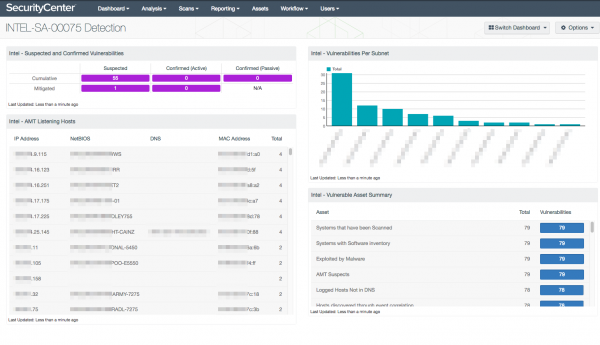 how to use nessus security center