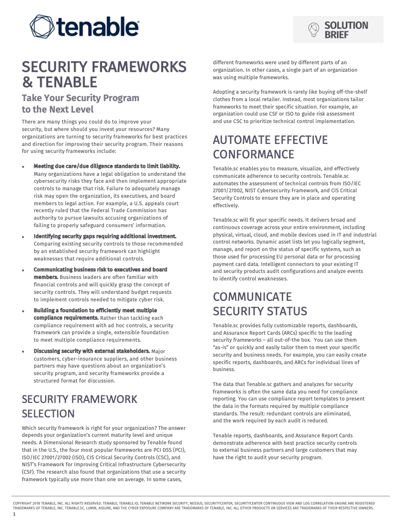 Cover page of Tenable's competitive guide to vulnerability management comparing Tenable and Rapid7